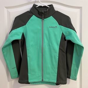 Avalanche Fleece Jacket Teal & Grey in Size Medium